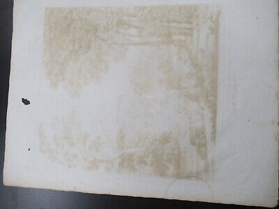 ANTIQUE ETCHING ITALIA ROME CIRCA 1810 GASPARD DUGHET PIETRO PARBONI AS PICTURED