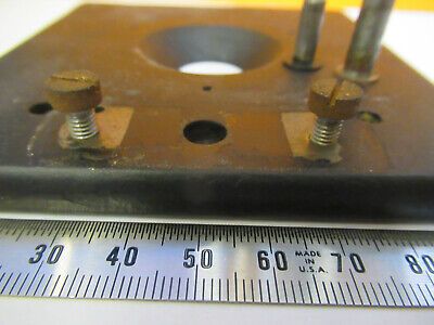 BAUSCH LOMB VINTAGE STAGE TABLE ANTIQUE MICROSCOPE PART AS PICTURED &P2-A-35