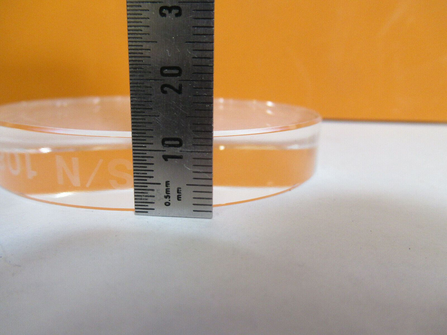 OPTICAL FUSED SILICA FLAT UNCOATED PRO OPTICS 3" DIAMETER AS PICTURED #P4-B-09