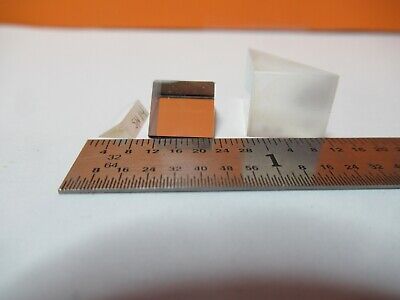 LOT 3 EA MINI PRISMS OPTICAL GLASS MIL SPEC LASER OPTICS AS PICTURED &W8-A-35