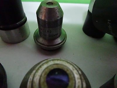 FOR PARTS MICROSCOPE OPTICS PIECES ASSORTED AS IS BIN#11-A-16