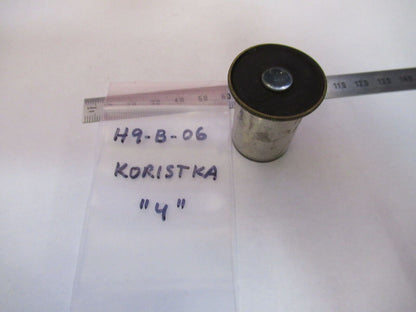 ANTIQUE KORISTKA MILANO "4" LENS OCULAR MICROSCOPE PART AS PICTURED  #H9-B-06