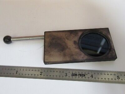 CARL ZEISS GERMANY VERY DARK FILTER OPTICS MICROSCOPE PART AS PICTURED #A2-A-88