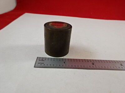 ANTIQUE BRASS MOUNTED LENS MICROSCOPE PART OPTICS #L9-B-31