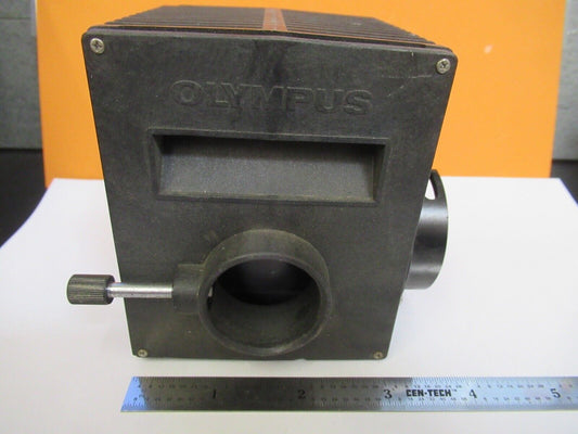 FOR PARTS EMPTY OLYMPUS JAPAN LAMP HOUSING MICROSCOPE PART AS PICTURED &36-FT-99