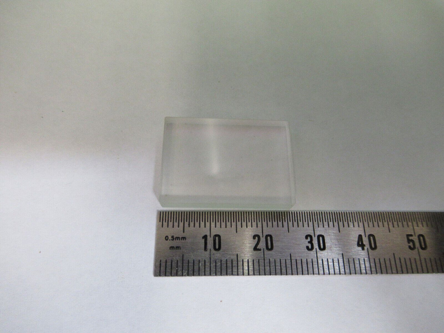 OPTICAL RECTANGULAR LENS FLAT POLISH-DULL SIDES OPTICS AS PICTURED Z5-C-30