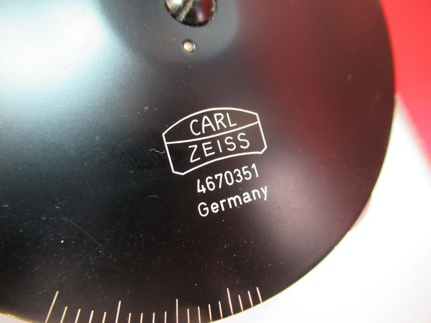 CARL ZEISS GERMANY PHASE CONDENSER  MICROSCOPE PART AS PICTURED F8-C-13