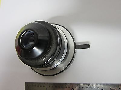 MICROSCOPE OPTICAL PART CONDENSER + IRIS  OLYMPUS JAPAN  OPTICS BIN#E2-09