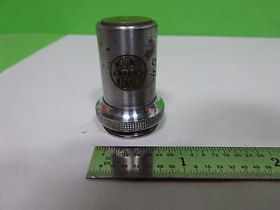 MICROSCOPE PART OBJECTIVE VINTAGE BAKER LONDON 1/6" OPTICS AS IS BIN#H7-A-16