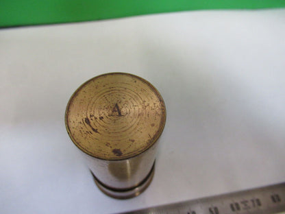 ANTIQUE EMPTY BRASS CAN for ZEISS OBJECTIVE MICROSCOPE PART AS PICTURED Z7-A-40