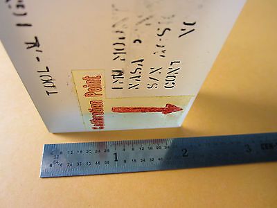 OPTICAL ALIGNMENT STANDARD NASA VINTAGE 1963 AS IS COLLECTABLE OPTICS BIN#6V-50