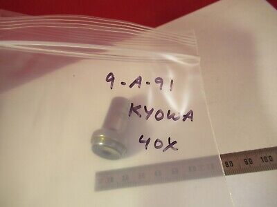 KYOWA TOKYO 40X OBJECTIVE MICROSCOPE PART OPTICS AS PICTURED &9-A-91