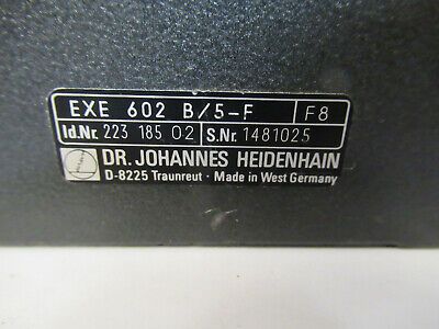 HEIDENHAIN EXE 602 B/5-F OPTICAL POSITIONING MODULE AS PICTURED &P2-A-23