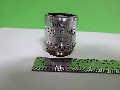 OPTICAL MICROSCOPE PART REICHERT EPI 6.3X OBJECTIVE OPTICS BIN#Y4-55