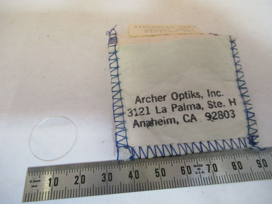 19mm CROSSHAIR RETICLE OPTICS BAUSCH LOMB MICROSCOPE PART AS PICTURED &P2-A-62