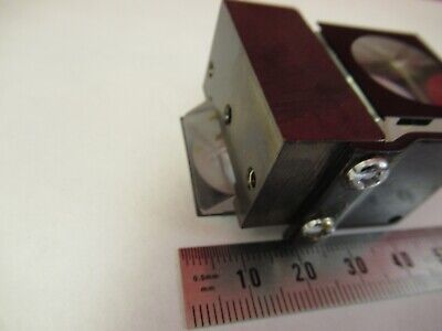 OPTICAL GLASS PRISM OLYMPUS JAPAN HEAD MICROSCOPE PART OPTICS AS PIC &13-A-49