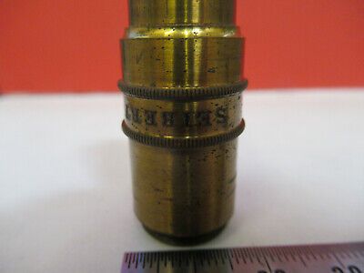 ANTIQUE BRASS SEIBERT GERMANY OBJECTIVE "O" MICROSCOPE PART AS PICTURED #F6-B-93