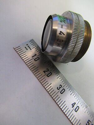 KREMP WETZLAR 4.3X OBJECTIVE LENS MICROSCOPE PART AS PICTURED &Z9-A-97