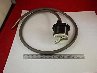 FOR PARTS MICROSCOPE SPARE LAMP CORD ILLUMINATOR UNKNOWN MAKER AS IS #R6-B-33