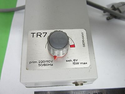 MICROSCOPE PART TR7 GERMANY TRANSFORMER POWER SUPPLY LAMP ILLUMINATOR BIN#39