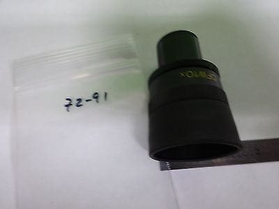 MICROSCOPE PART EYEPIECE OCULAR NIKON JAPAN CFW 10X OPTICS AS IS BIN#72-91