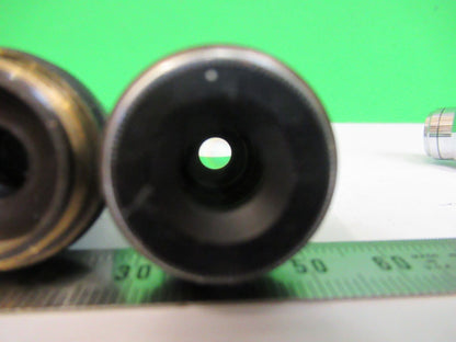 LOT 3 EA WILD M20 OBJECTIVE 10X 40X 100X MICROSCOPE PART AS PICTURED #R1-B-33