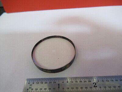 OPTICAL MIL SPEC COATED LENS hole in middle uncoated OPTICS AS PICTURED &B6-A-15