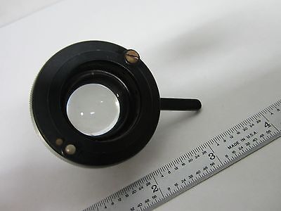 MICROSCOPE PART VINTAGE GERMANY CONDENSER + IRIS OPTICS BIN#R3-12