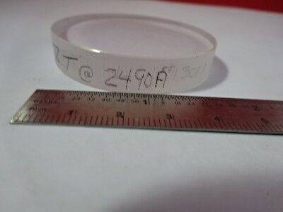 OPTICAL UV ULTRAVIOLET 249 nm FUSED GLASS LENS OPTICS AS IS #91-47