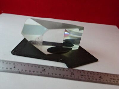 OPTICAL MICROSCOPE PART MOUNTED PRISM OPTICS PART AS IS #83-A-04