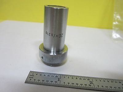 FOR PARTS MICROSCOPE OBJECTIVE 20X LEITZ GERMANY [chip] OPTICS AS IS BIN#U1-18