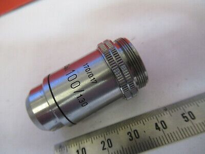 LEITZ WETZLAR OBJECTIVE 100X /170 LENS MICROSCOPE PART AS PICTURED &P8-A-33