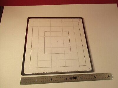 COLLECTABLE VINTAGE OPTICAL SHADOWMASK CALIBRATION OPTICS AS PICTURED &1E-B-74