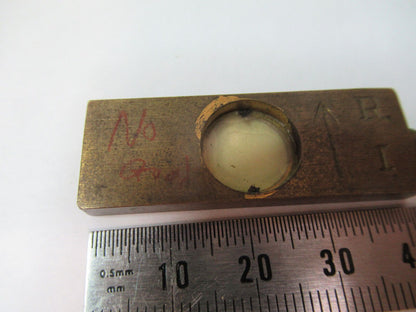 ANTIQUE BRASS LAMBDA POL SLIDE UK ENGLAND MICROSCOPE PART AS PICTURED P2-B-81