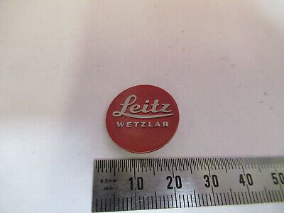 LEITZ WETZLAR GERMANY ALUMINUM LOGO MICROSCOPE PART AS PICTURED &B1-B-40