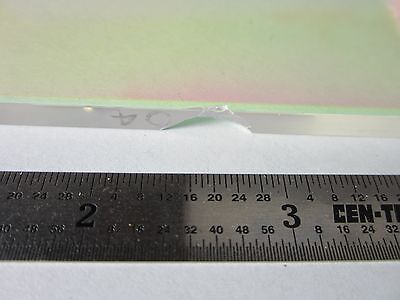 OPTICAL COATED GLASS chipped on edges LASER OPTICS BIN #32-96