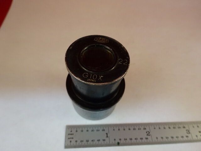 MICROSCOPE PART EYEPIECE OCULAR OLYMPUS JAPAN G10X 22 OPTICS AS IS #AC-A-08