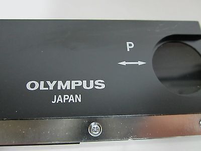 OLYMPUS MICROSCOPE SLIDE POLARIZER FILTER  OPTICS BIN#54-12