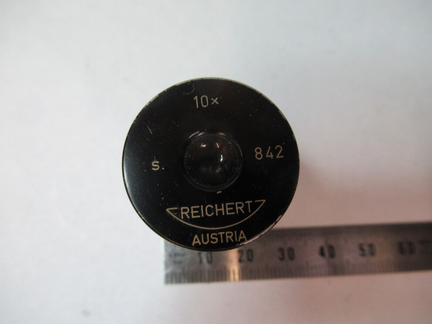 REICHERT AUSTRIA 10X EYEPIECE OPTICS MICROSCOPE PART AS PICTURED W4-B-32