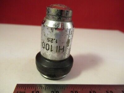 FOR PARTS WILD SWISS HI 100X OBJECTIVE MICROSCOPE PART OPTICS AS PICTURED 9-A-88