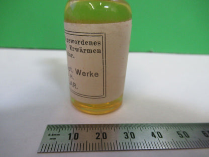 LEIZT WETZLAR CEDERN OEL ANTIQUE BOTTLE MICROSCOPE PART AS PICTURED &P4-B-51