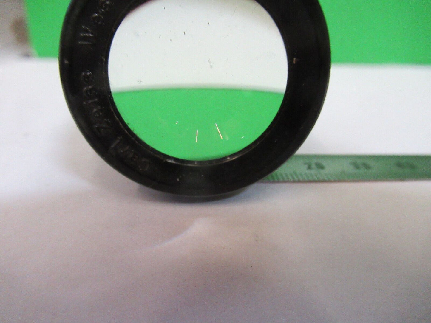 MICROSCOPE PART ZEISS EYEPIECE OCULAR 444034 PL 10X/25 LENS AS PICTURED &P2-B-51