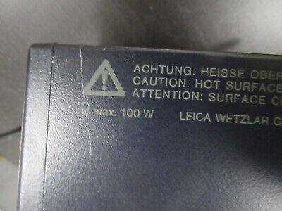 LAMP 100W LEITZ WETZLAR GERMANY LEICA DMR MICROSCOPE PART AS PICTURED TD-4