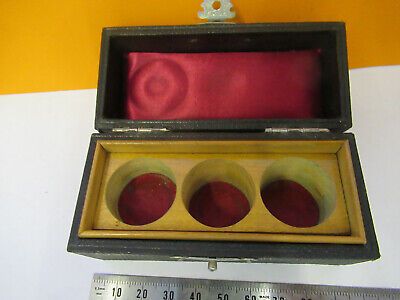 ANTIQUE RARE SEIBERT EMPTY LENS BOX GERMANY MICROSCOPE PART AS PICTURED P9-A-63