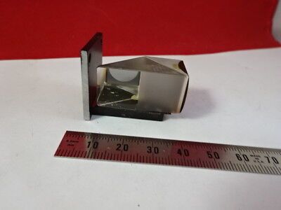 MOUNTED GLASS PRISM UNKNOWN MAKER MICROSCOPE PART AS PICTURED #5-A-55