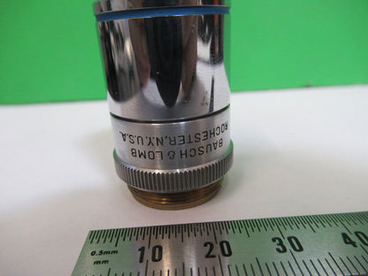 INDUSTRIAL BAUSCH LOMB OBJECTIVE 4X LENS MICROSCOPE PART AS PICTURED &Q4-A-63