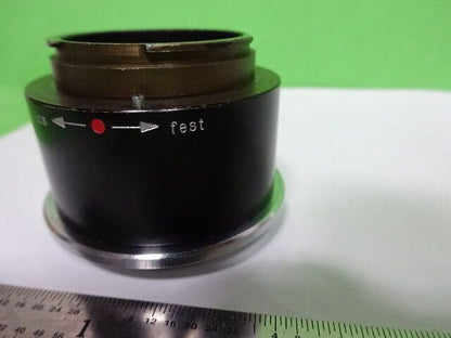 MICROSCOPE PART ZEISS GERMANY POLMI CAMERA ADAPTER POL OPTICS AS IS #AQ-11