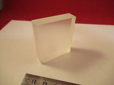 OPTICAL FLAT GLASS BLOCK DULL POLISHED SIDES OPTICS AS PICTURED &FT-4-47B