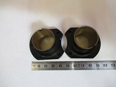 BRASS OCULAR HOLDER PAIR ZEISS GERMANY HEAD MICROSCOPE PART AS PICTURED &F1-A-09