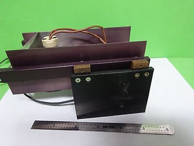 MICROSCOPE PART REICHERT LEICA POLYLITE LAMP ASSEMBLY OPTICS AS IS BIN#A5-Z-99